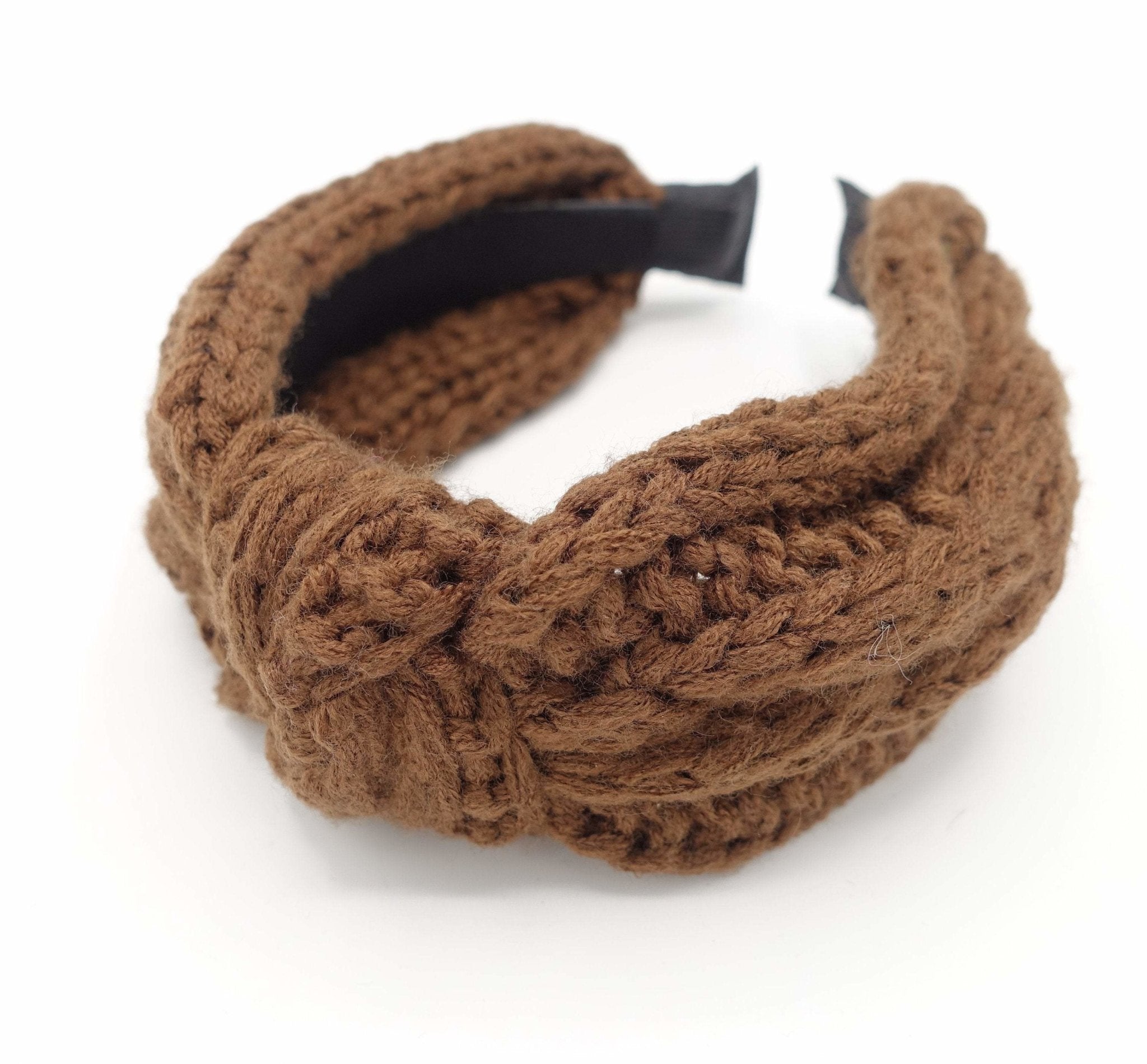 veryshine.com Accessories cable knit headband knotted hairband Winter hair accessory for women