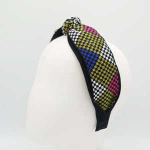 veryshine.com Accessories diamond embroidery headband top knot hairband women hair accessory