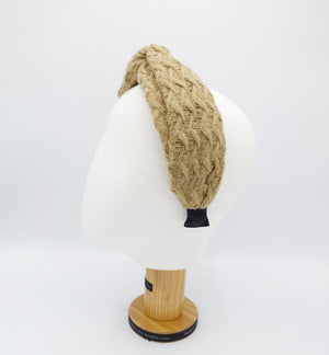 veryshine.com Accessories knit x pattern headband cross style hairband Fall Winter hair accessory for women