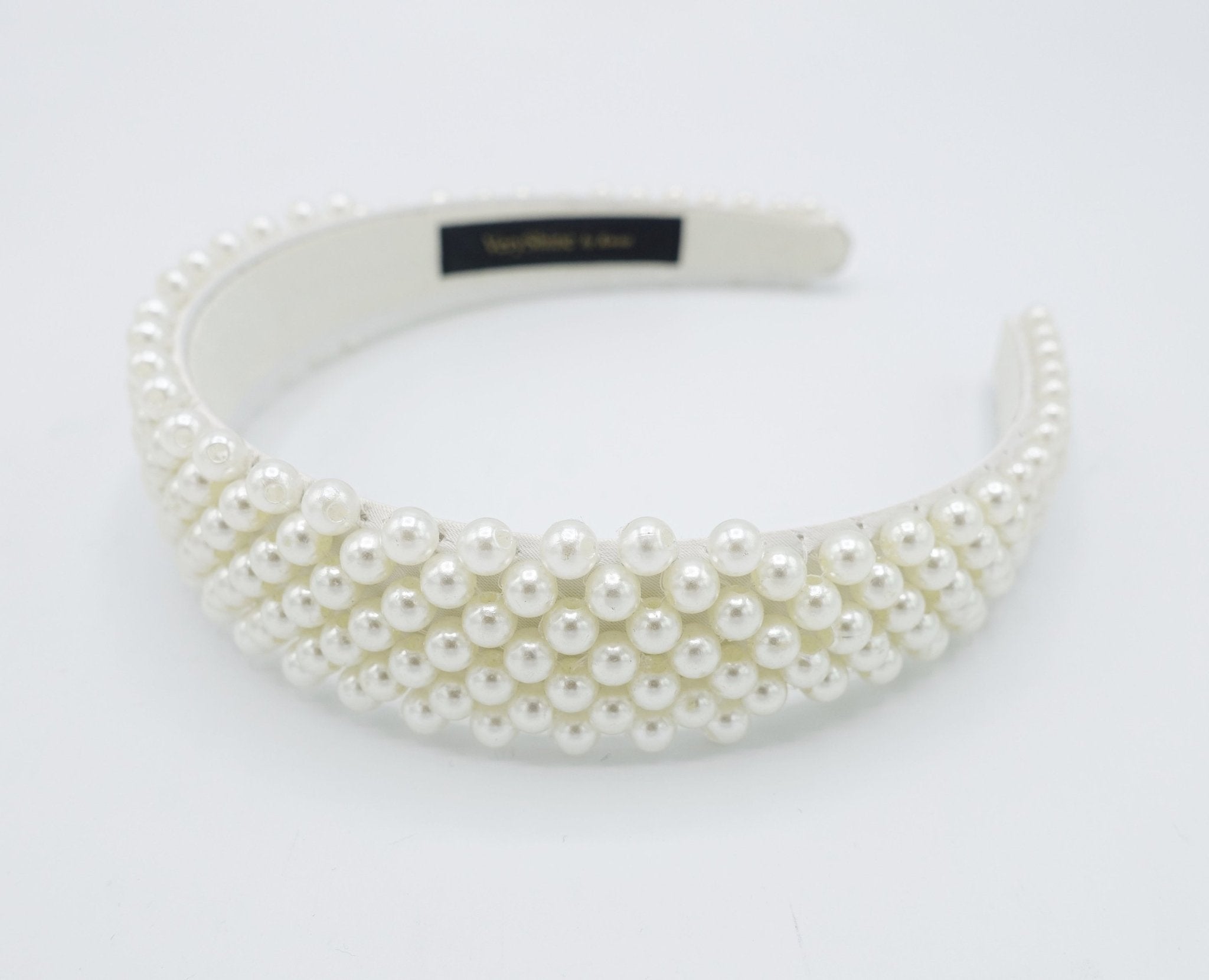 veryshine.com Accessories pearl beaded headband thread binding hairband women hair accessory
