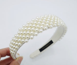 veryshine.com Accessories pearl beaded headband thread binding hairband women hair accessory