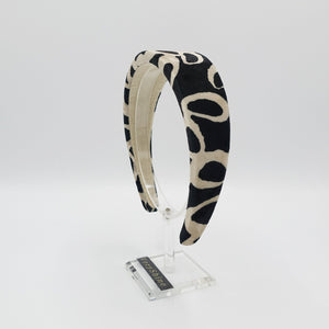 veryshine.com animal print velvet padded headband Autumn Winter hair accessory for women