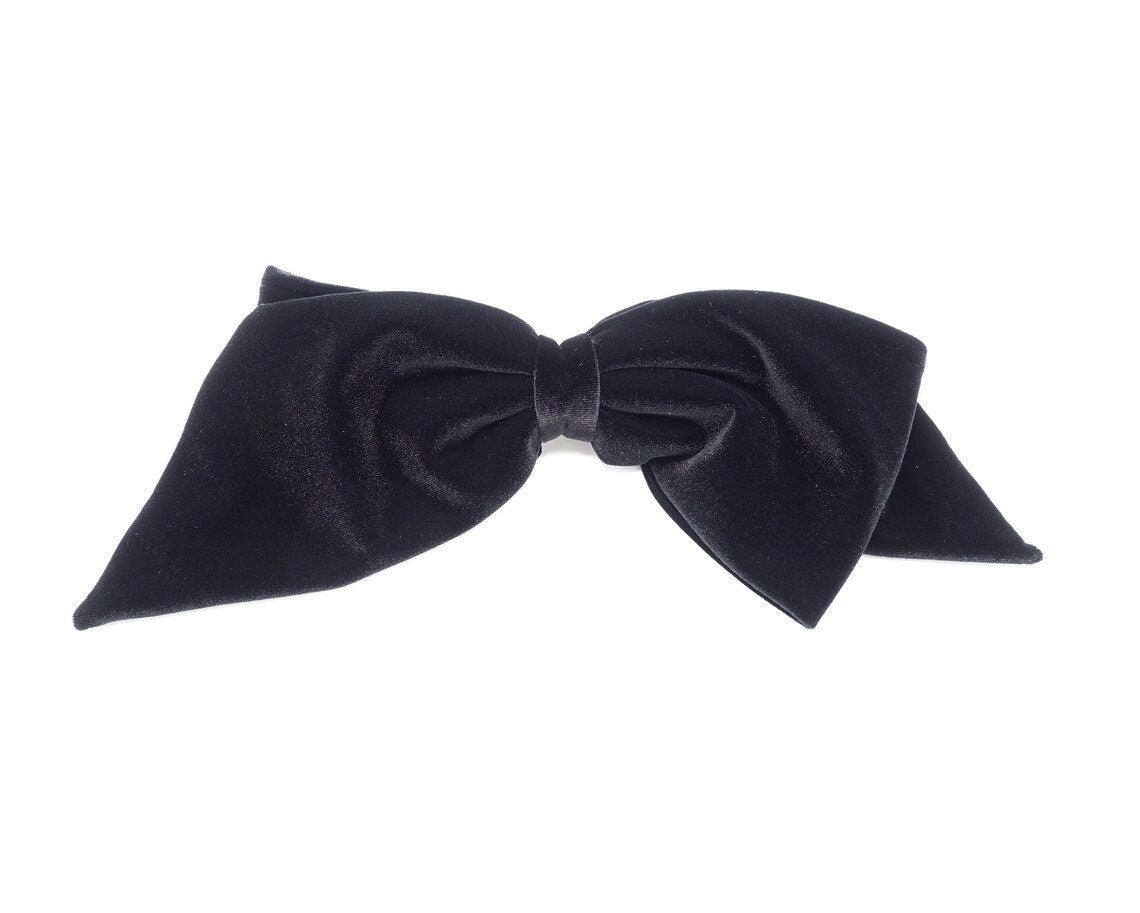 veryshine.com Aura velvet black bow hair accessory shop for women