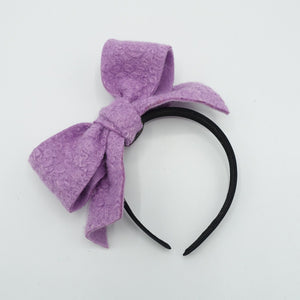 veryshine.com Baby & Kids Purple Teddy bow knot headband black hairband cute hair accessory for women