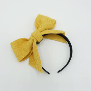 veryshine.com Baby & Kids Teddy bow knot headband black hairband cute hair accessory for women