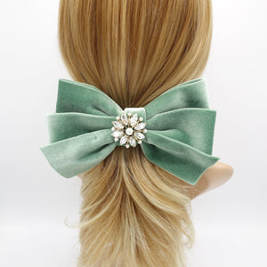 velvet hair bows 