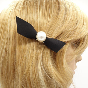veryshine.com Barrette (Bow) Black pearl hair bow clip