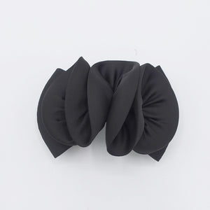 veryshine.com Barrette (Bow) black satin wave hair bow for women