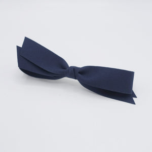 veryshine.com Barrette (Bow) Black straight hair bow, folded hair bow, solid hair bow for women