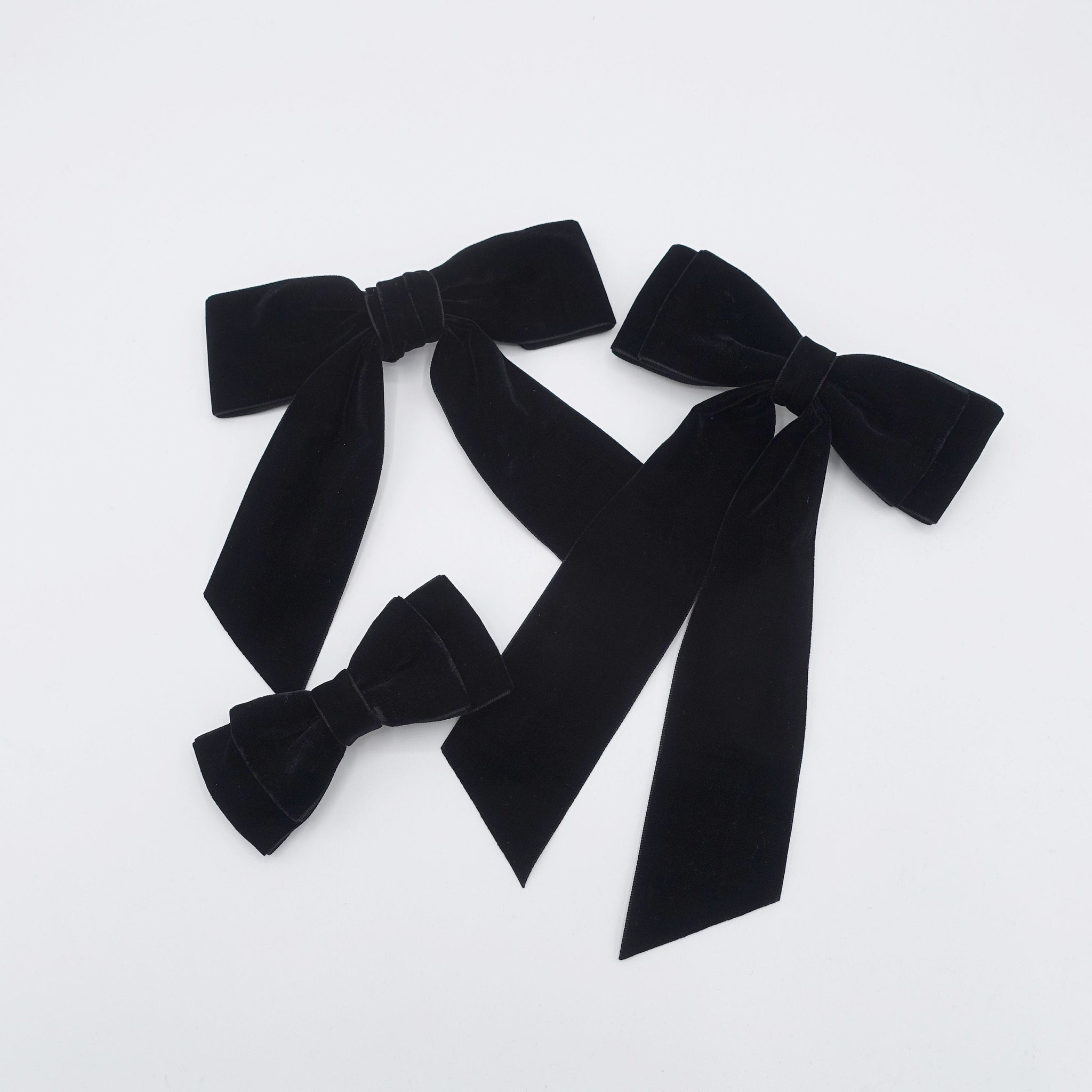veryshine.com Barrette (Bow) Black velvet hair bow, Naomi hair bow, practical hair bow, must-have hair bow for women
