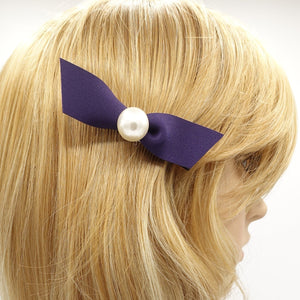 veryshine.com Barrette (Bow) Blue purple pearl hair bow clip