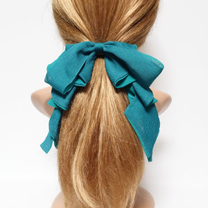 veryshine.com Barrette (Bow) cancan chiffon ruffle bow folding wave hair french barrette woman hair accessory