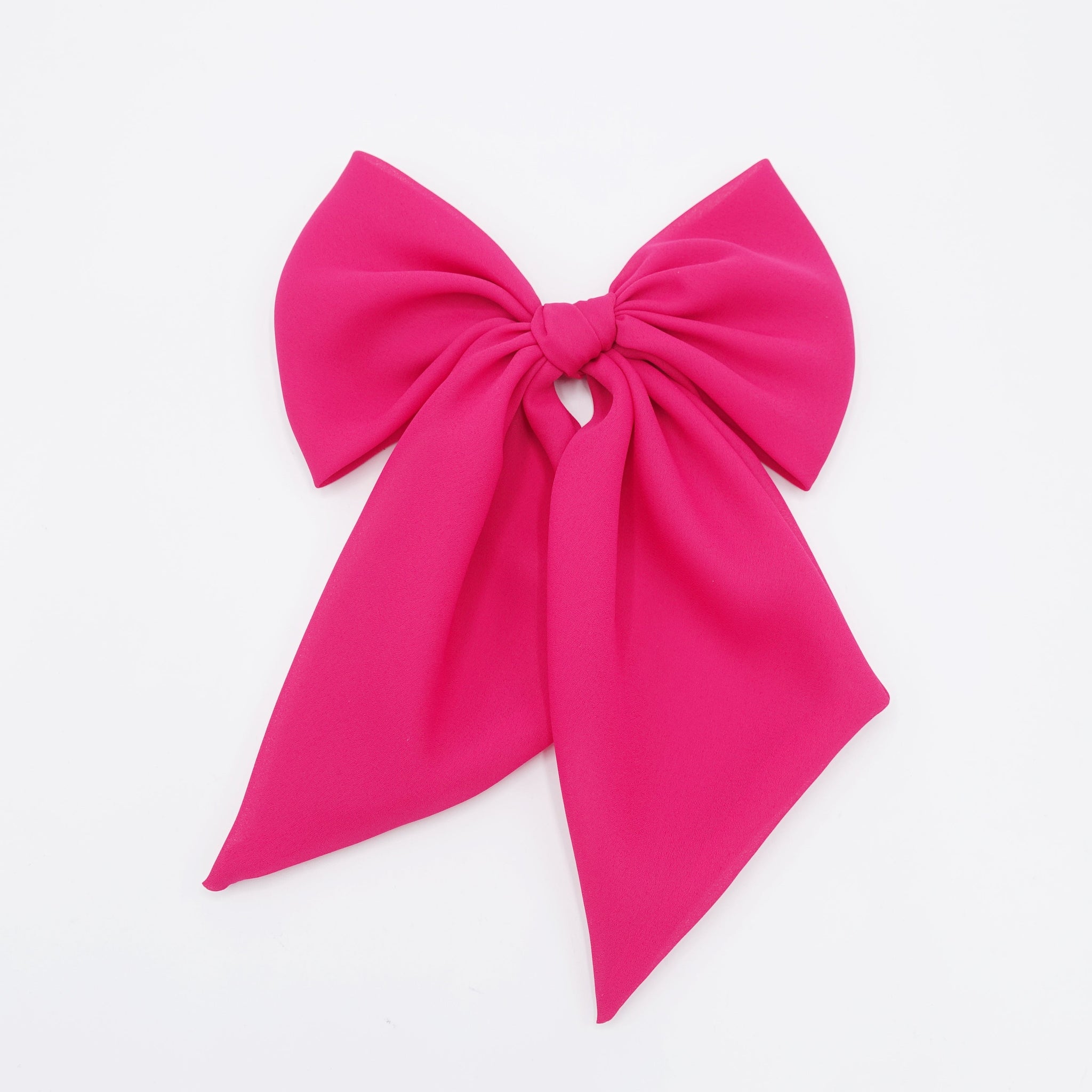 veryshine.com Barrette (Bow) Cherry pink chiffon giant hair bow for women