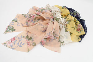 veryshine.com Barrette (Bow) chiffon floral layered hair bow droopy style feminine accessory for women