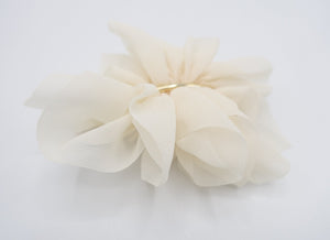 veryshine.com Barrette (Bow) chiffon flower barrette, ruffle flower barrette, cute hair accessory for women