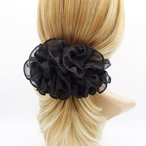 veryshine.com Barrette (Bow) chiffon ruffle flower hair barrette woman hair accessory