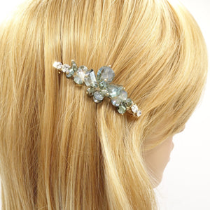 veryshine.com Barrette (Bow) crystal glass beaded hair barrette