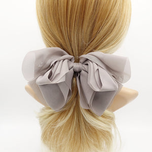 veryshine.com Barrette (Bow) floppy hair bow chiffon multi layered bow women hair accessory