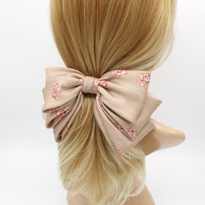 veryshine.com Barrette (Bow) floral satin hair bow