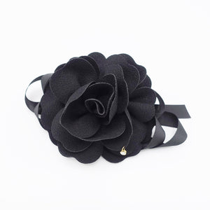 veryshine.com Barrette (Bow) flower satin bow knot french hair barrette women hair clip