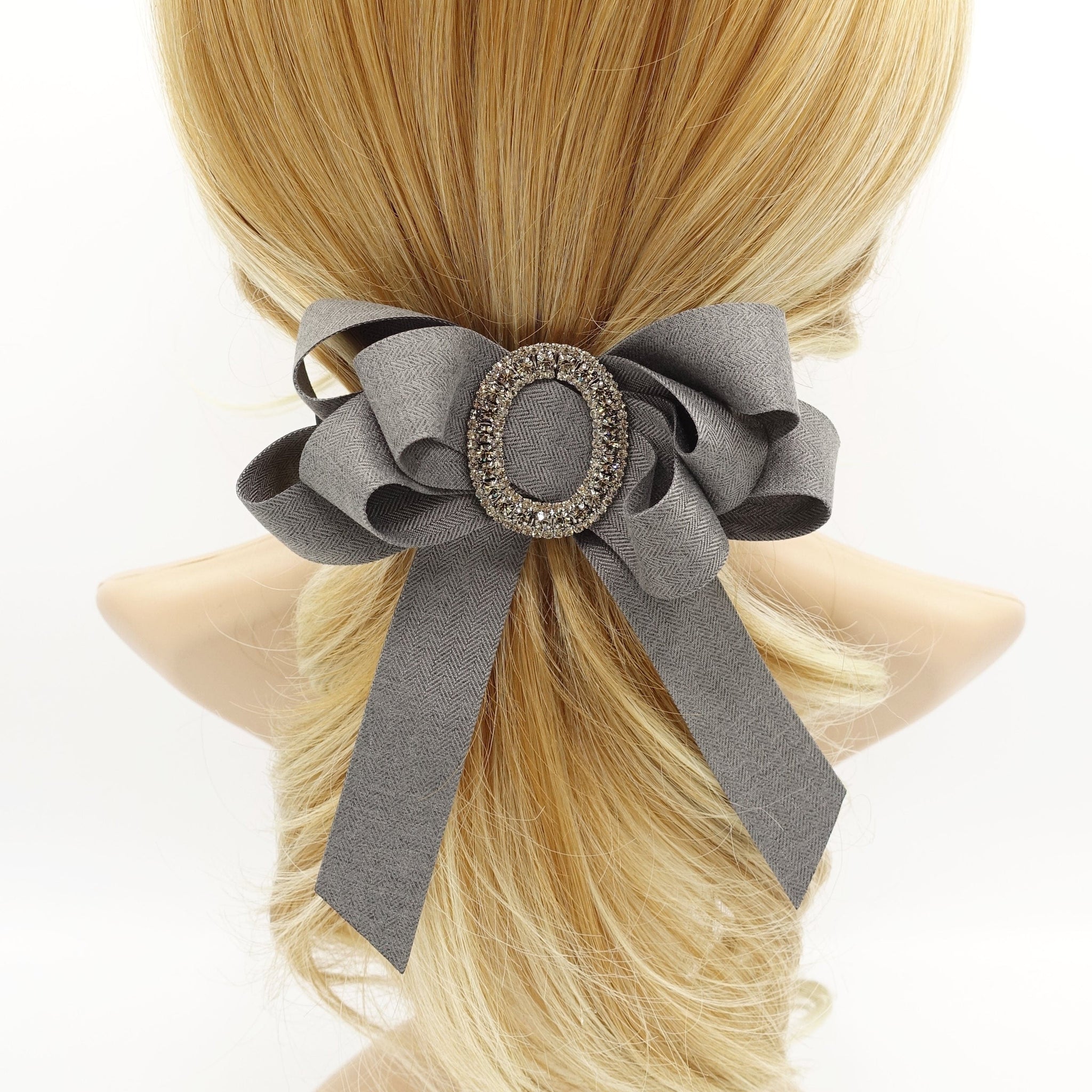 jeweled hair bows for women 