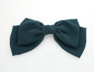 veryshine.com Barrette (Bow) Green Texas chiffon bow french hair barrette big hair bow for Women