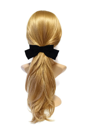black velvet hair bow 