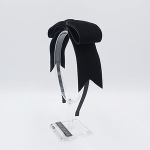 black velvet bow headband 