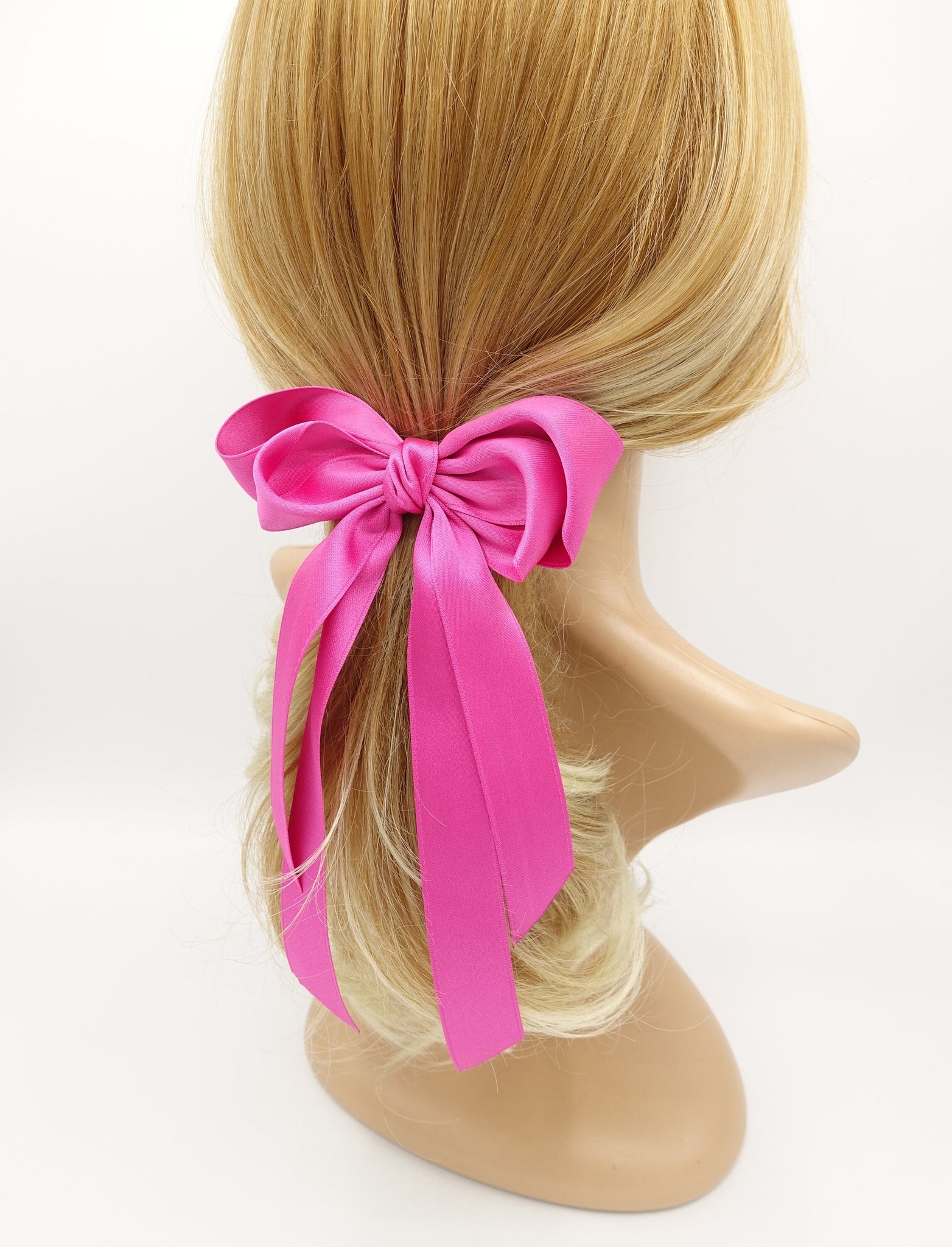 pink satin bow 