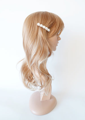 veryshine.com Barrette (Bow) irregular pearl embellished french hair barrette women hair accessories