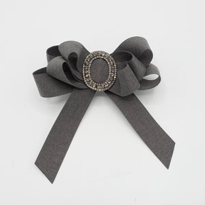 veryshine.com Barrette (Bow) jeweled buckle hair bow layered tail bow french barrette women hair accessory