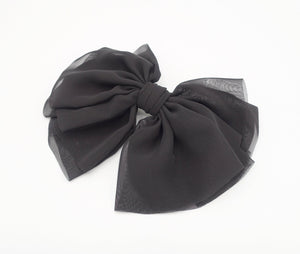 veryshine.com Barrette (Bow) large chiffon hair bow multi-layered hair bow for women