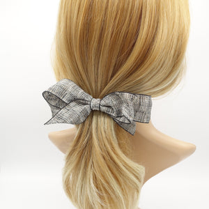 veryshine.com Barrette (Bow) linen hair bow hair accessory for women