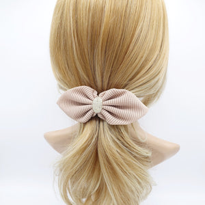 veryshine.com Barrette (Bow) mesh pointed hair bow rhinestone embellished women hair barrette