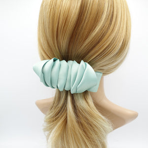 veryshine.com Barrette (Bow) Mint satin stacked hair bow for women