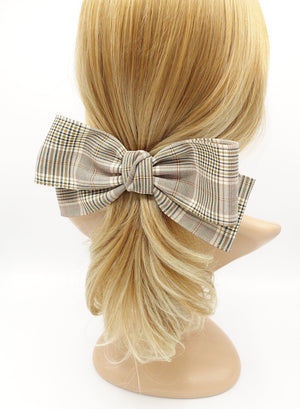 veryshine.com Barrette (Bow) plaid hair bow office hair accessory for women