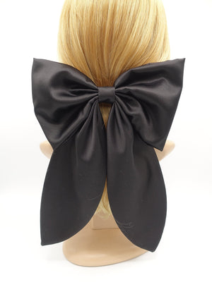 veryshine.com Barrette (Bow) plus grand satin hair bow long tail large hair accessory for women