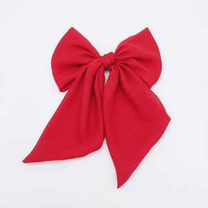 chiffon hair bow in red 