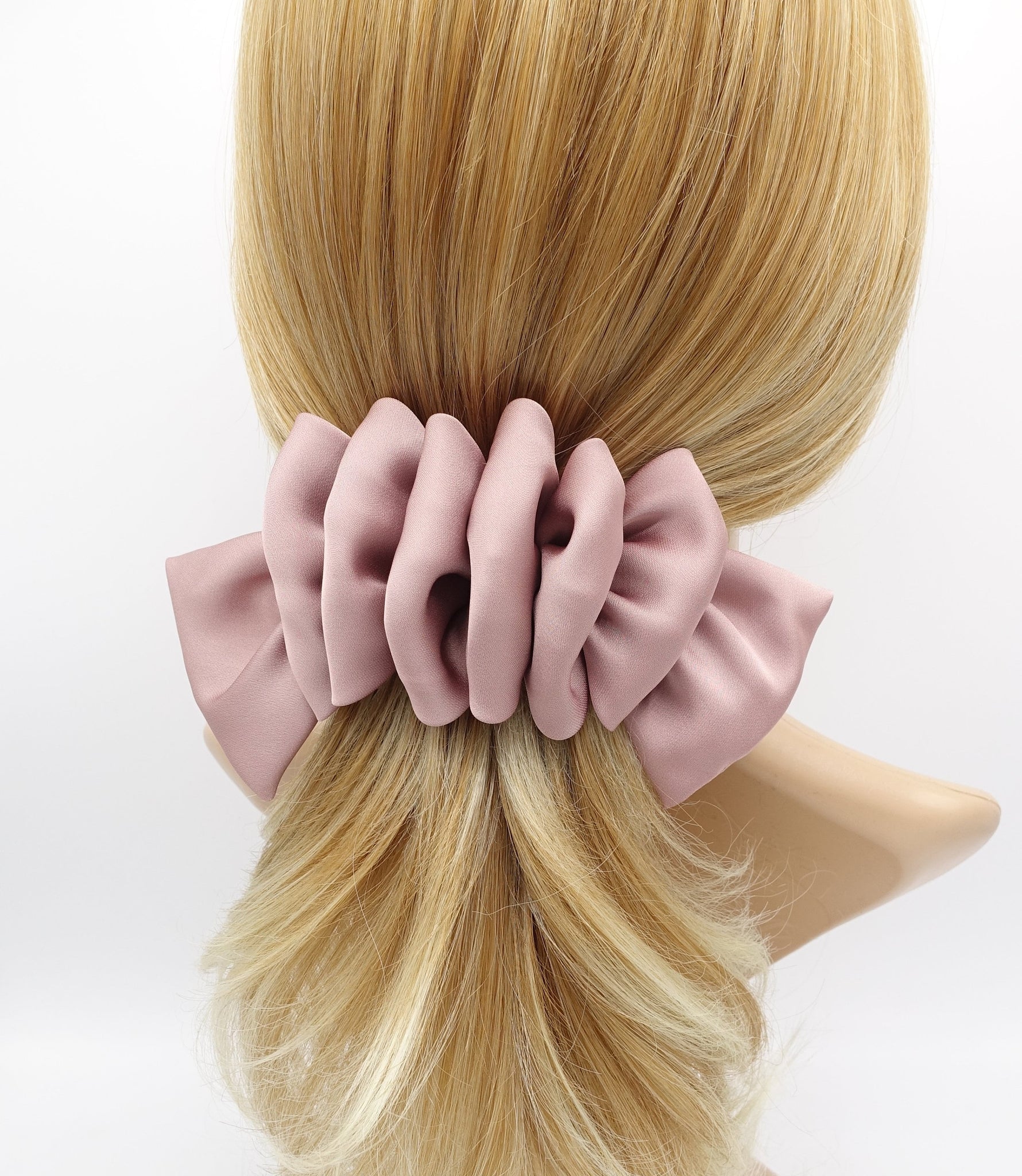 veryshine.com Barrette (Bow) satin ruffle hair bow for women