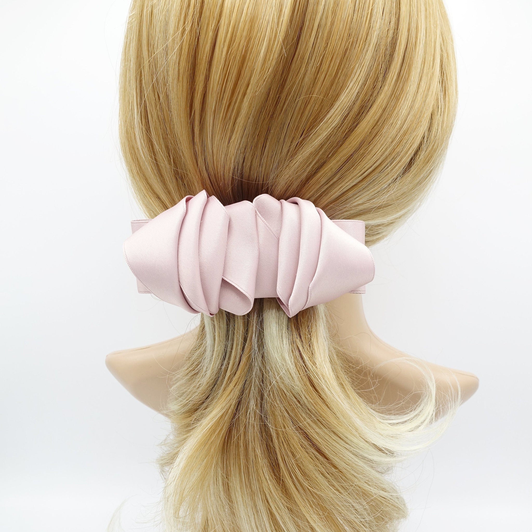 veryshine.com Barrette (Bow) satin stacked hair bow for women
