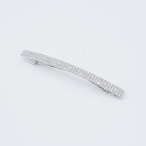 veryshine.com Barrette (Bow) sparkly hair barrette cubic zirconia embellished french barrette women hair clip