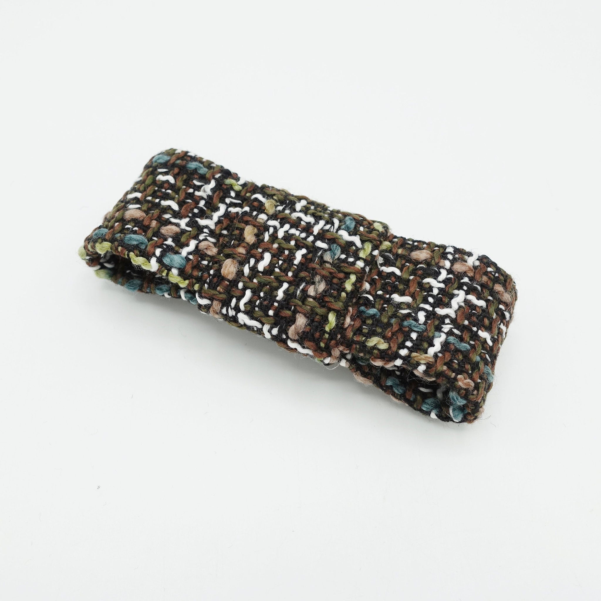 veryshine.com Barrette (Bow) tweed hair bow flat style french barrette Autumn Winter hair accessory for women