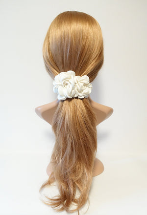 veryshine.com Barrette (Bow) two wild rose flower decorated french hair barrette women hair accessory