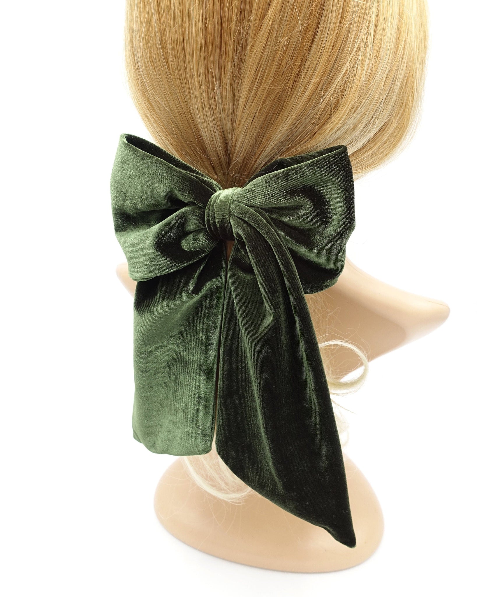 veryshine.com Barrette (Bow) velvet hair bow medium large sized hair accessory for women