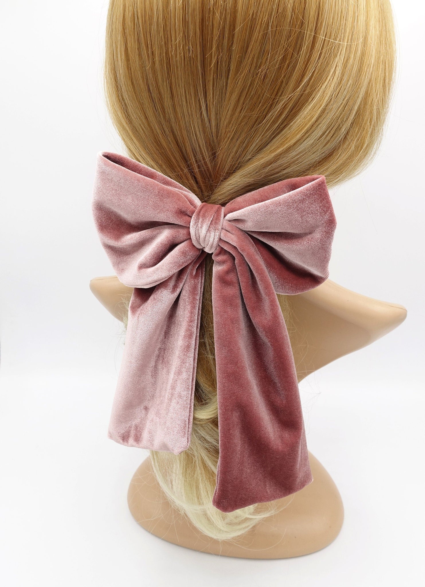 veryshine.com Barrette (Bow) velvet hair bow medium large sized hair accessory for women