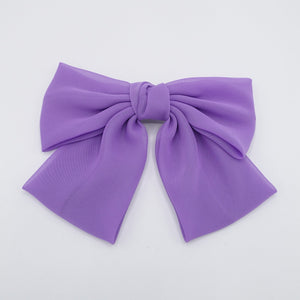purple hair bow 