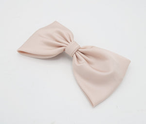 veryshine.com Barrettes & Clips Indi pink glossy basic satin hair bow women hair accessory