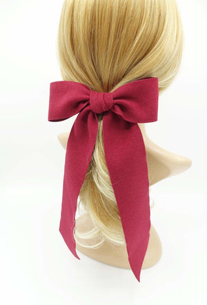 veryshine.com Barrettes & Clips long tail woolen hair bow stylish accessory for women