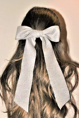 veryshine.com Barrettes & Clips long tail woolen hair bow stylish accessory for women