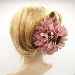 veryshine.com Barrettes & Clips Mauve pink big chrysanthemum flower hair claw clip  Women Hair Accessory